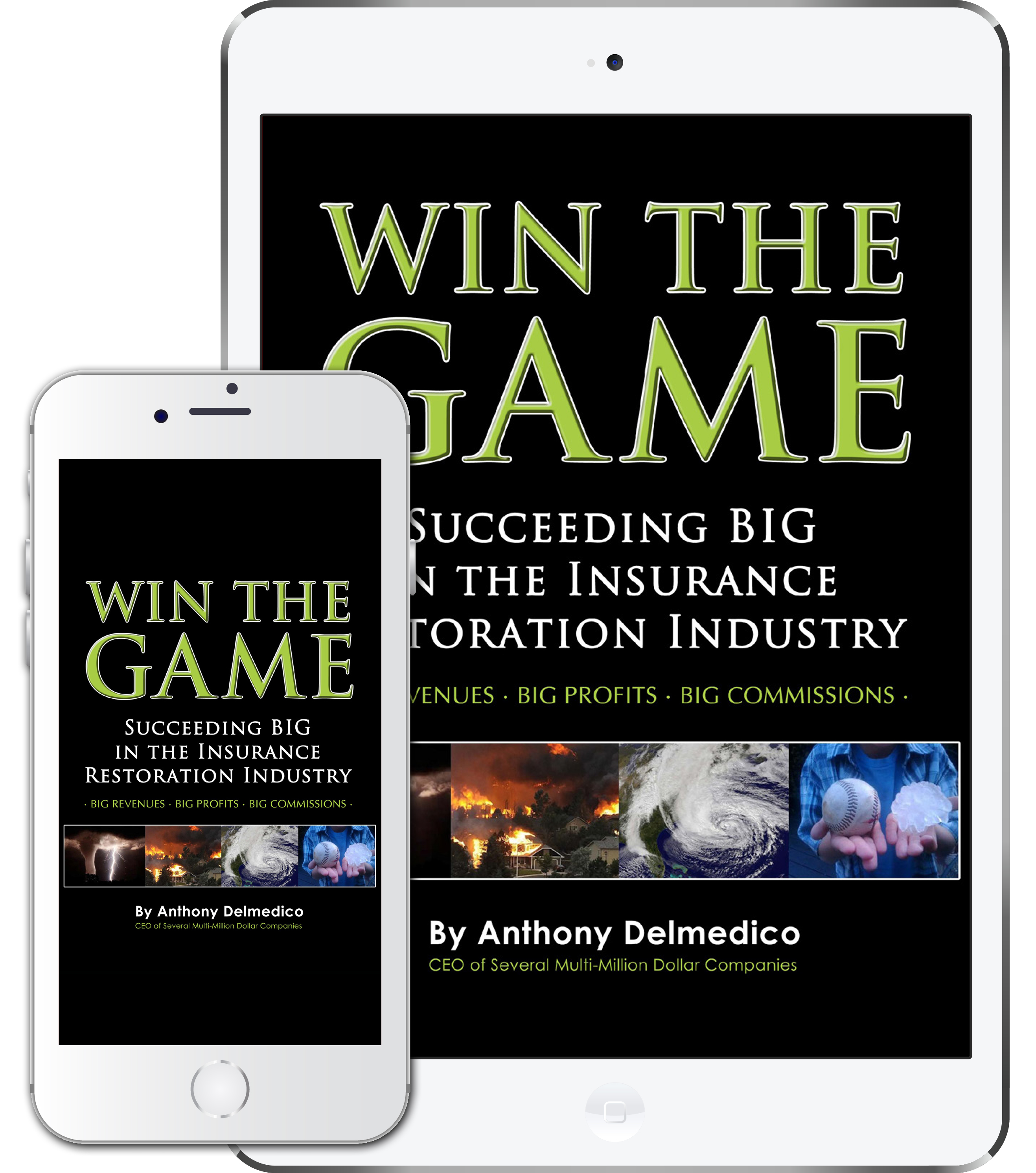 Win The Game book- iPad and iPhone mockup