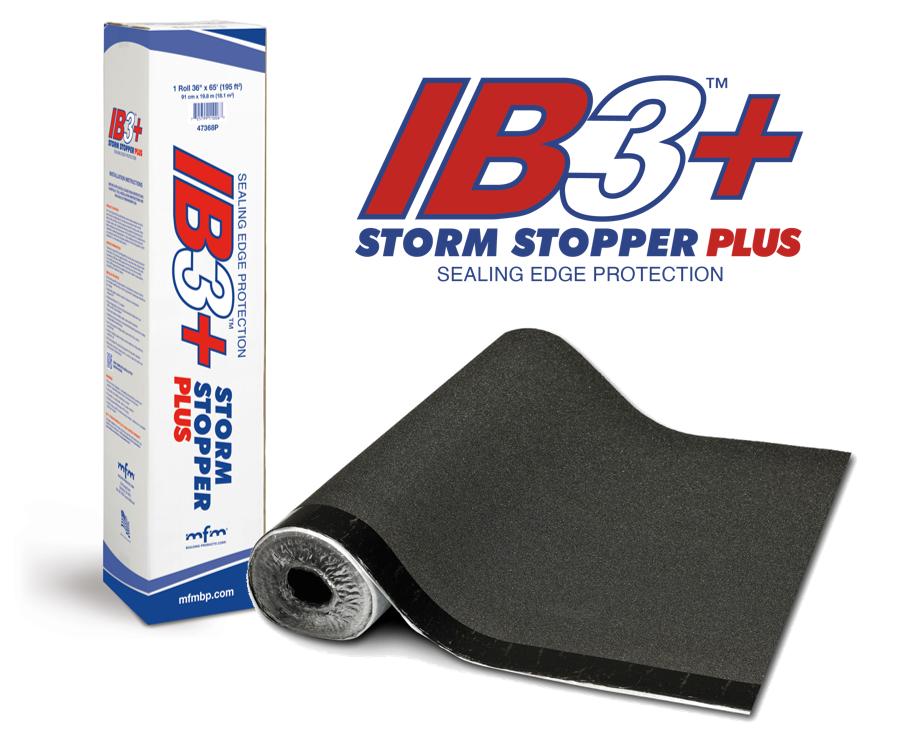 IB3 StormStopper Plus is the solution for storms, ice dams, melting snow, and blowing rain!