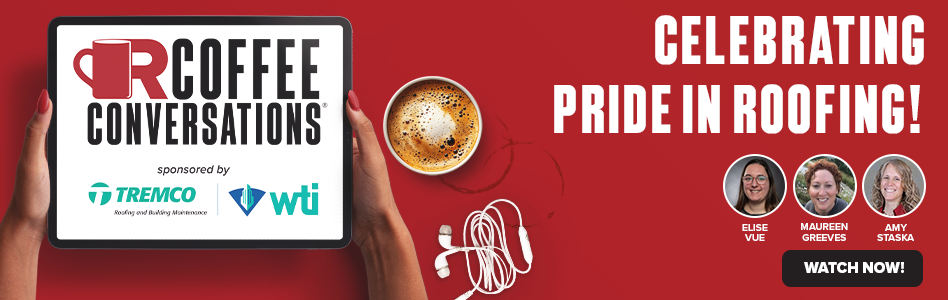 Coffee Conversations - Billboard Ad - Celebrating Pride in Roofing! Coffee Conversations - Billboard Ad - Celebrating Pride in Roofing!