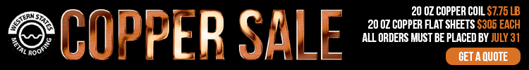Western States Metal Roofing - Banner Ad - Copper Sale Western States Metal Roofing - Banner Ad - Copper Sale