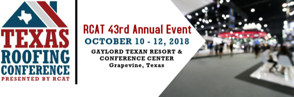 SEP - IndNews - RCAT - JOIN RCAT for the Largest Event in Texas for Roofing Professionals