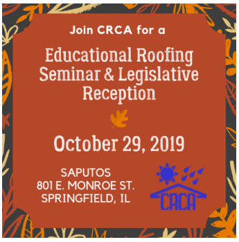 CRCA - Educational Roofing Seminar & Legislative Reception