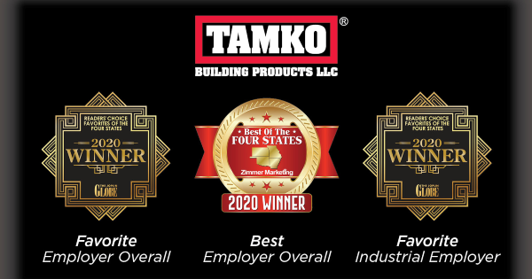 TAMKO 2020 Top Employer