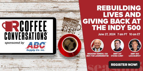 Coffee Conversations - Rebuilding Lives and Giving Back at the Indy 500  (Sponsored by ABC Supply)