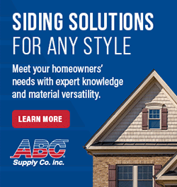 ABC Supply - Sidebar Ad - Siding solutions for any style