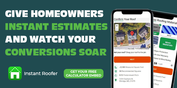 Instant Roofer - Calculate your way to more leads!