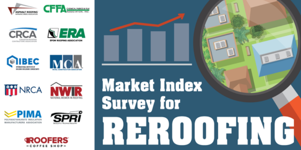 NRCA encourages roofing professionals to complete latest Quarterly Market Index Survey for reroofing