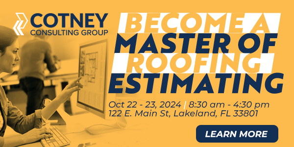 Become a Master of Roofing Estimating - 600x300