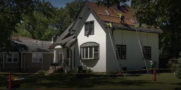 Local contractors present new roof to veteran in need