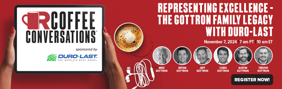 Coffee Conversations - Billboard Ad - Representing Excellence – The Gottron Family Legacy (Sponsored by Duro-Last)