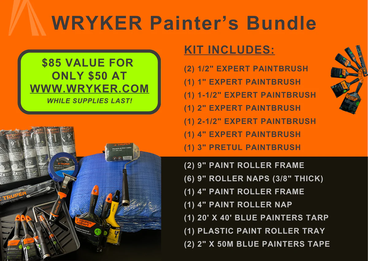 WRYKER Construction Supply - Complete Painting Essentials Kit