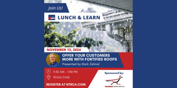 NTRCA Lunch & Learn: Offer Your Customers MORE with Fortified Roofs