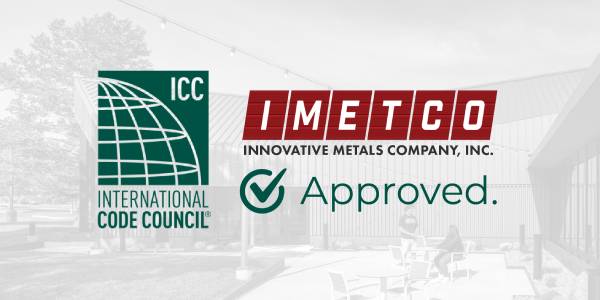 IMETCO expands ICC approvals with new report covering roof panels