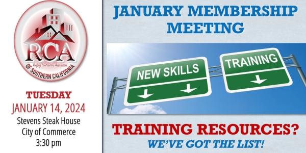 RCASoCal - January 2025 Membership Meeting