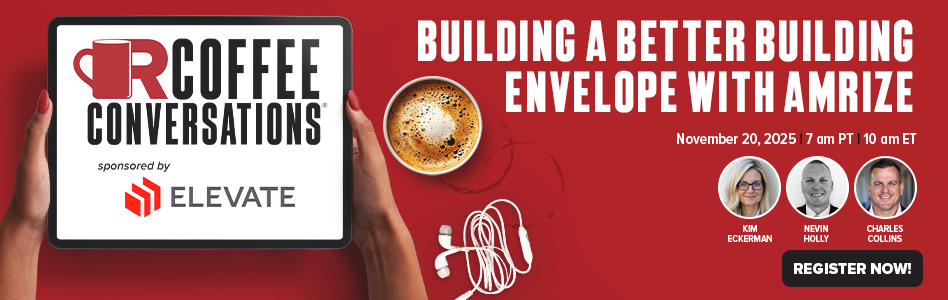 Coffee Conversations - Billboard Ad - Building a Better Building Envelope With Amrize Coffee Conversations - Billboard Ad - Building a Better Building Envelope With Amrize