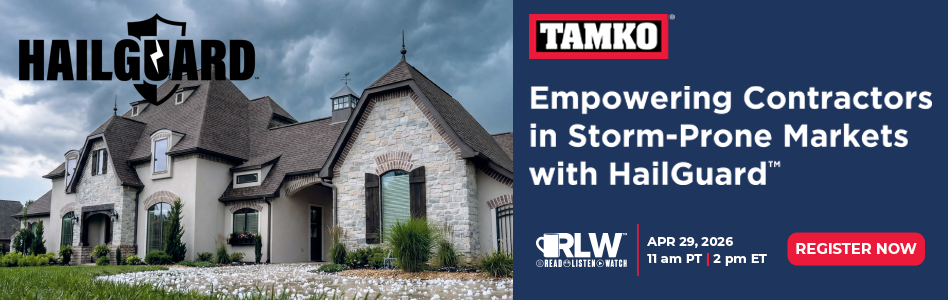 TAMKO - Billboard Ad - Empowering Contractors in Storm-prone Markets With HailGuard™ RLW TAMKO - Billboard Ad - Empowering Contractors in Storm-prone Markets With HailGuard™ RLW