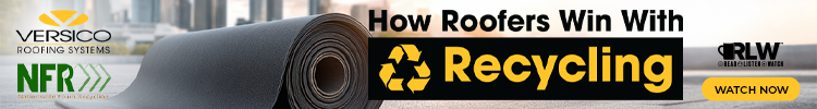 Versico - RLW - Recycling - Banner Versico - RLW - Recycling - Banner
