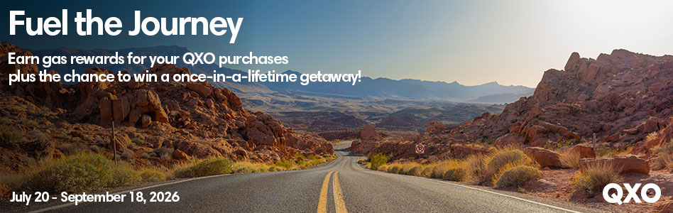 QXO - Billboard Ad - Fuel the Journey Giveaway 2026 QXO - Billboard Ad - Fuel the Journey Giveaway 2026