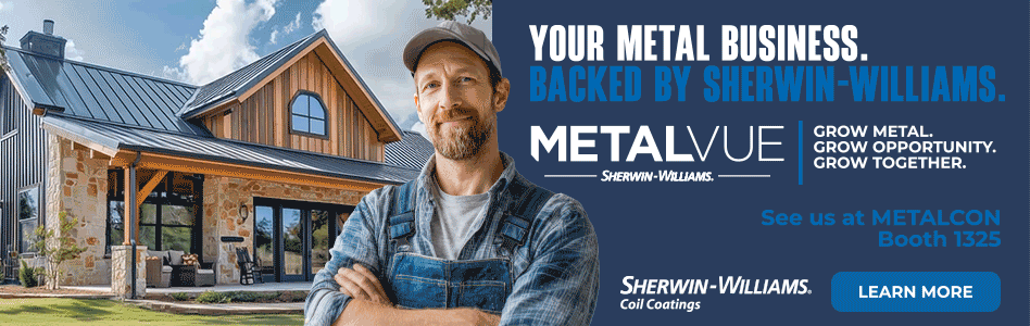 Sherwin Williams Coil Coatings - METALCON Booth - Billboard Sherwin Williams Coil Coatings - METALCON Booth - Billboard