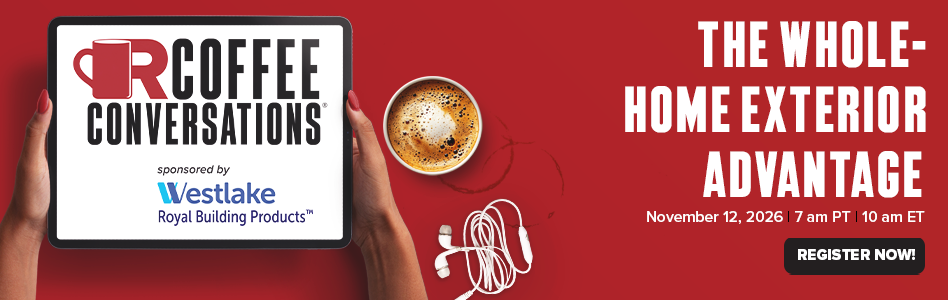 Coffee Conversations - Billboard Ad - The Whole-home Exterior Advantage (sponsored by Westlake) Coffee Conversations - Billboard Ad - The Whole-home Exterior Advantage (sponsored by Westlake)